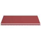 Tissu de remplacement pour auvent bordeaux rouge 6x3 m