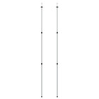 Mâts de bâche télescopiques 102-260 cm 2 pcs aluminium