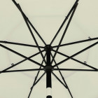 Parasol à 3 niveaux avec mât en aluminium sable 3,5 m