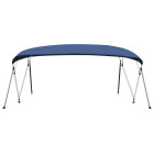 Auvent bimini à 4 arceaux bleu marine 243x(230-244)x137 cm