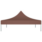 Toit de tente de réception 3x3 m marron 270 g/m²