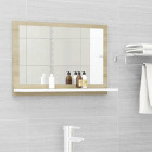 Miroir de bain 60x10,5x37 cm aggloméré - Couleur au choix