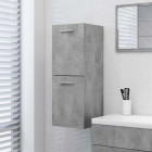 Armoire de salle de bain gris béton 30x30x80 cm aggloméré