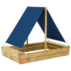 Bac à sable avec toit 160x100x133 cm bois de pin imprégné