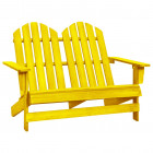 Chaise de jardin adirondack 2 places bois de sapin - Couleur au choix