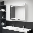 Armoire de salle de bain à miroir led 80x12x68cm - Couleur au choix