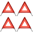 Triangles de signalisation routière 4pcs rouge 56,5x36,5x44,5cm