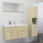 Ensemble de meubles de salle de bain chêne sonoma aggloméré