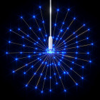  Feux d'artifice de Noël d'extérieur 10 pcs Bleu 20 cm 1400 LED