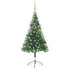  Arbre de Noël artificiel avec LED et boules 150 cm 380 branches
