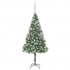  Arbre de Noël artificiel LED et boules et pommes de pin 180 cm