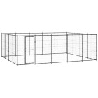 Chenil extérieur cage enclos parc animaux chien d'extérieur pour chiens acier 24,2 m²  02_0000366