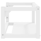 Cadre de lavabo de salle de bain mural blanc 59 x 38 x 31 cm fer helloshop26 02_0006757