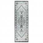 Tapis à tissage plat d'extérieur 80x250 cm vert et gris