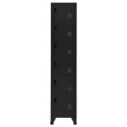 Armoire à casiers noir 38x40x180 cm acier
