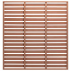 Panneau de clôture wpc 180x180 cm marron