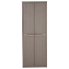 Armoire de rangement jardin marron 65x45x172 cm pp aspect bois