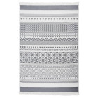 Tapis gris et blanc 160x230 cm coton