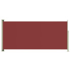 Auvent paravent store brise-vue latéral rétractable de patio jardin 140 x 300 cm rouge helloshop26 02_0007248