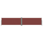 Auvent paravent store brise-vue latéral rétractable de patio jardin 117 x 600 cm marron helloshop26 02_0007404