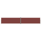 Auvent paravent store brise-vue latéral rétractable de patio jardin terrasse balcon protection visuelle écran 200 x 1200 cm marron helloshop26 02_0007420