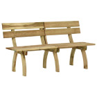 Banc de jardin meuble de patio d'extérieur terrasse 160 x 60 x 86 cm bois de pin imprégné 