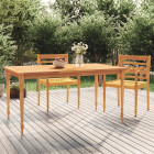 Table batavia 150x90x75 cm bois de teck solide