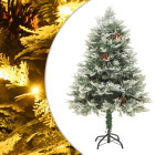 Sapin de noël avec led et pommes de pin vert 150 cm pvc et pe