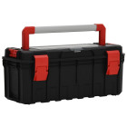Boîte à outils noir et rouge 65x28x31,5 cm