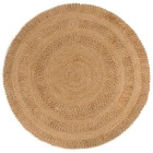 Tapis jute tressé à la main 180 cm rond