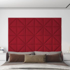 Panneaux muraux 12 pcs 30x30 cm velours 0,54 m² - Couleur au choix