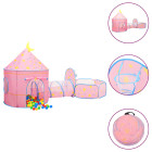 Tente de jeu pour enfants rose 301x120x128 cm