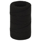 Corde de travail noir 100 m polyester - Diamètre au choix