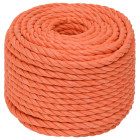 Corde de travail orange polypropylène - Longueur et diamètre au choix