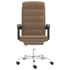 Fauteuil inclinable de bureau marron tissu