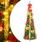  Sapin de Noël artificiel escamotable 50 LED vert 120 cm