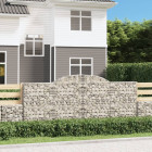 Paniers à gabions arqués 13 pcs 300x50x120/140 cm fer galvanisé