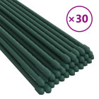 Piquets pour plantes de jardin 30 pcs vert 150 cm acier