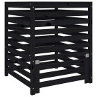 Composteur noir 82,5x82,5x99,5 cm bois massif de pin