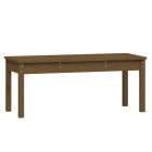 Banc de jardin meuble de patio d'extérieur terrasse 109 x 44 x 45 cm bois de pin massif marron miel 