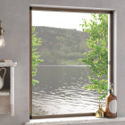 Moustiquaire pour fenêtres marron 100x120 cm