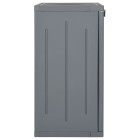 Armoire de rangement de jardin gris 65x45x88 cm pp rotin