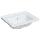 Évier salle de bain blanc 61x48x19,5 cm rectangulaire céramique