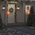 Lumières de Noël avec piquets 3 pcs LED pliable 57 cm - Couleur au choix