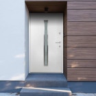 Porte d'entrée blanc 90x200 cm aluminium