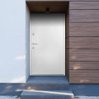 Porte d'entrée blanc 100x200 cm aluminium