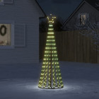  Arbre de Noël lumineux conique 275 LED blanc chaud 180 cm