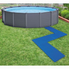 Protecteurs de sol pour piscine 8 pcs 50x50 cm blue