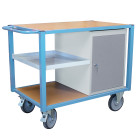 Servante d'atelier équipée 1 bloc porte et 1/2 plateau tôle 500 kg - 880002993