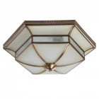 Plafonnier laiton country 4 ampoules 15 cm